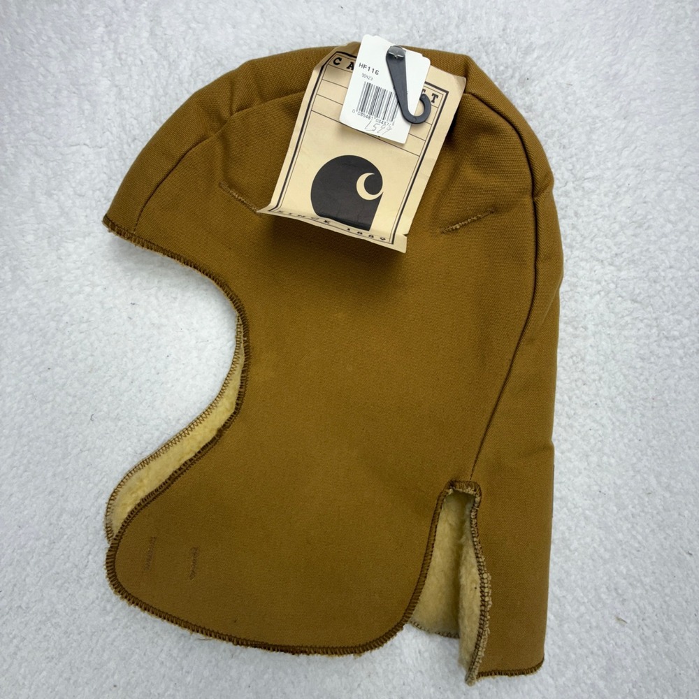 Carhartt HF116 Brown Duck Sherpa Lined Hood Balaclava Mens USA NWT NOS